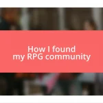 How I found my RPG community