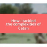 How I tackled the complexities of Catan