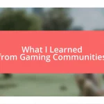 What I Learned from Gaming Communities